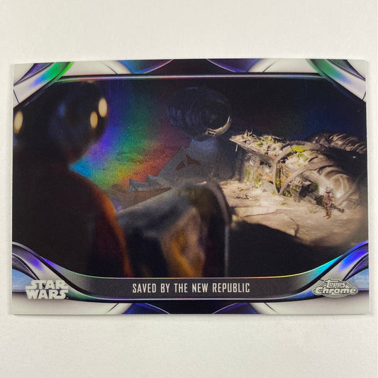 Topps Chrome The Mandalorian Saved by the New Republic Refractor