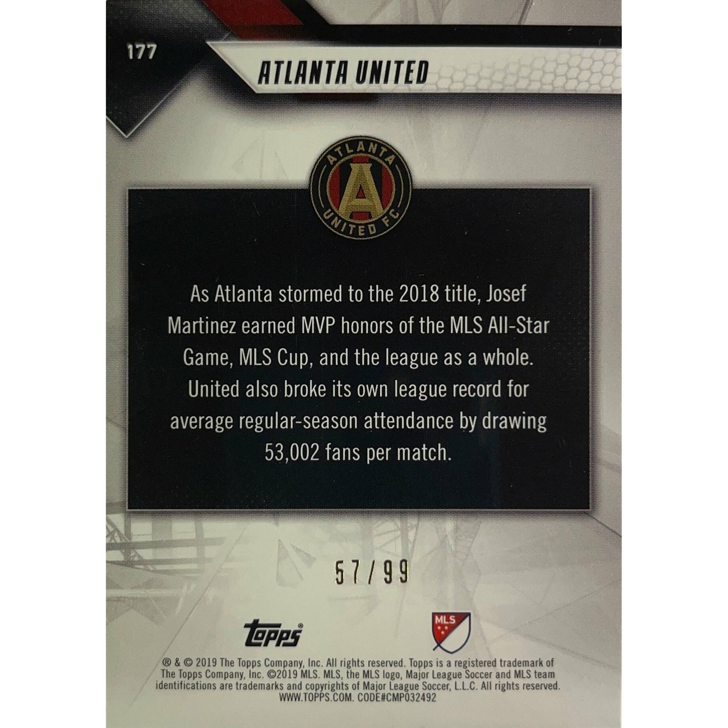 2019 Topps MLS Atlanta United /99 | Local Legends Cards & Collectibles