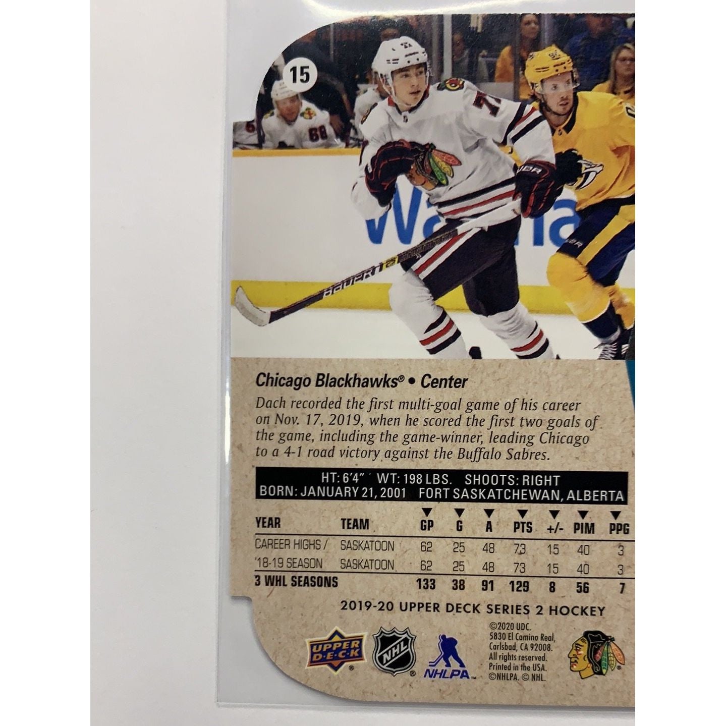 2019-20 Upper Deck Series 2 Kirby Dach 95 Retro | Local Legends Cards & Collectibles