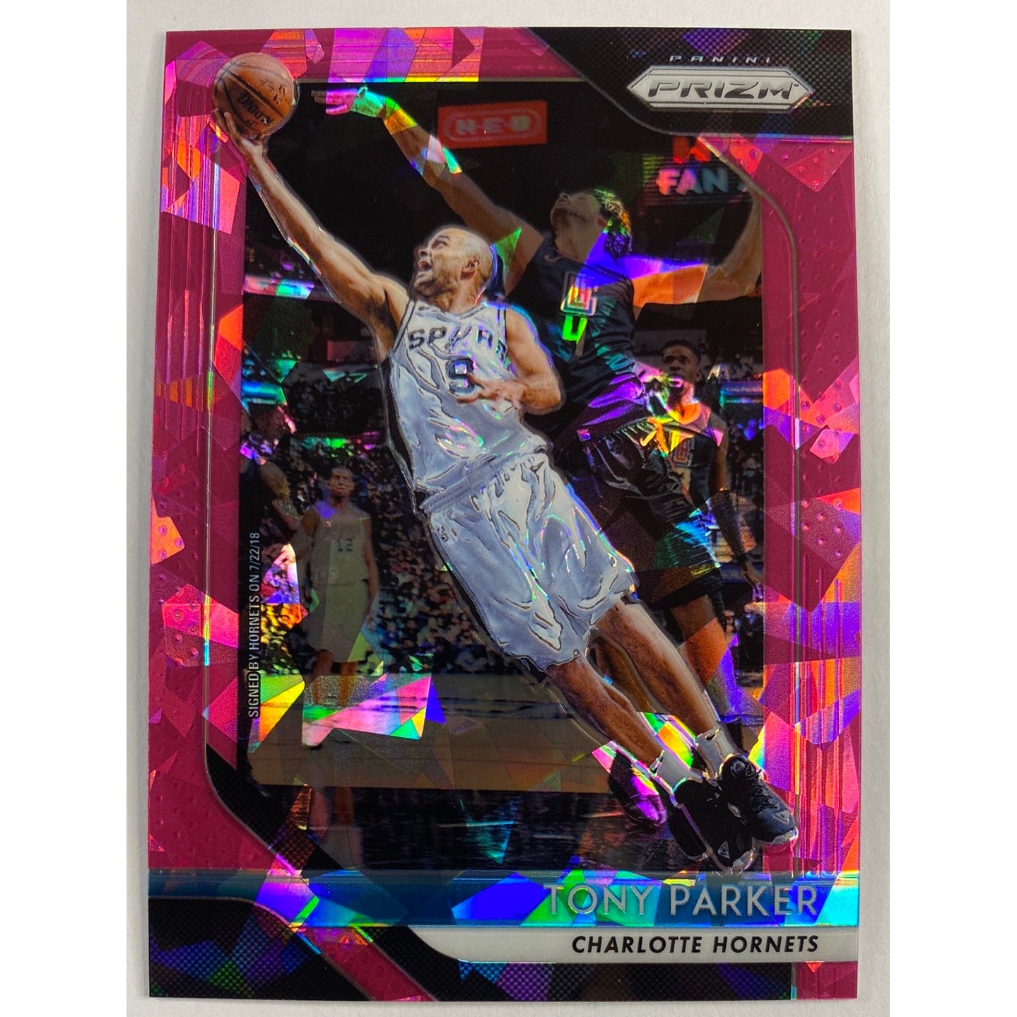 2018-19 Prizm Tony Parker Pink Cracked Ice Prizm
