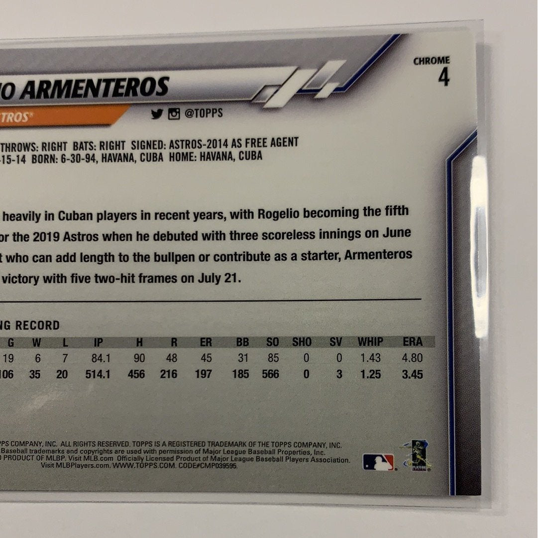 2020 Topps Chrome Rogelio Armenteros RC Local Legends Cards & Collectibles