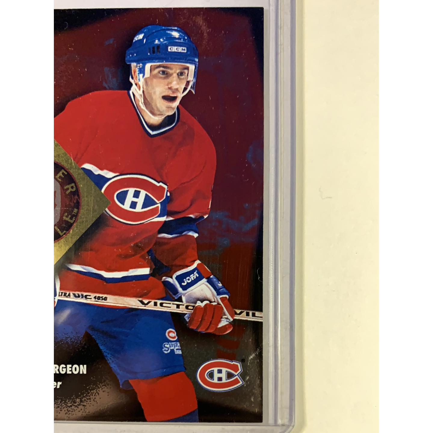 1995-96 Score Pierre Turgeon Border Battles | Local Legends Cards & Collectibles
