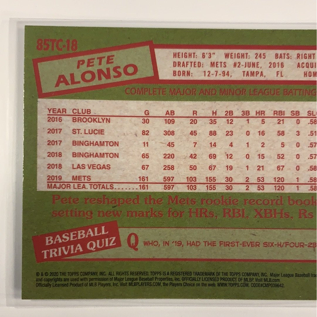 2020 Topps 35th Anniversary Pete Alonso Chrome Refractor Local Legends Cards & Collectibles