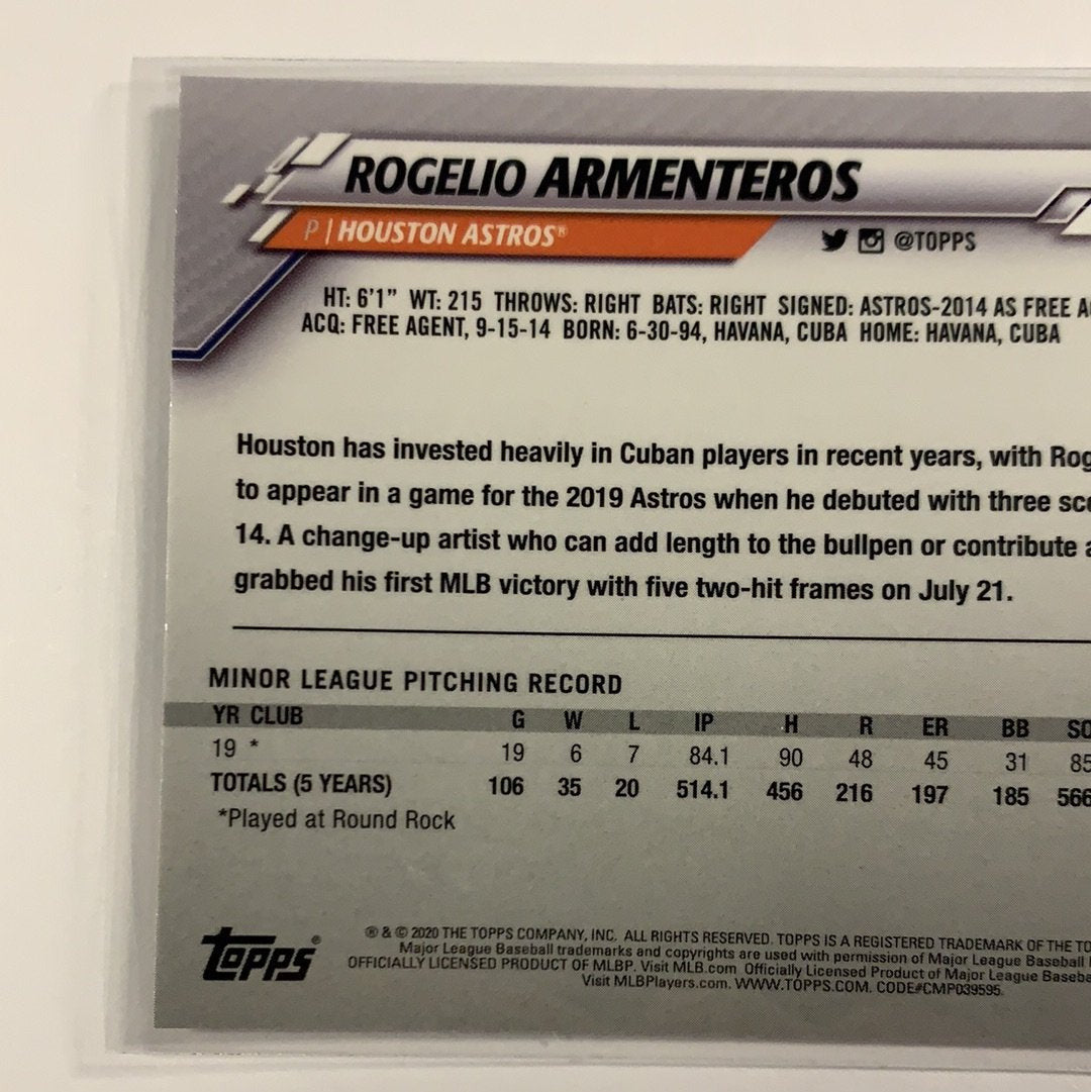 2020 Topps Chrome Rogelio Armenteros RC Sepia Refractor Local Legends Cards & Collectibles