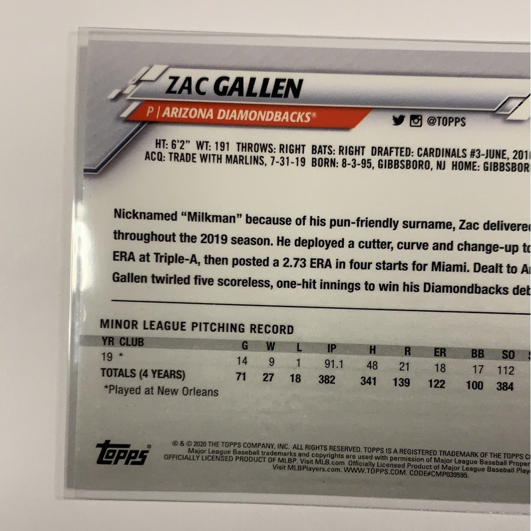2020 Topps Chrome Zac Gallen RC | Local Legends Cards & Collectibles