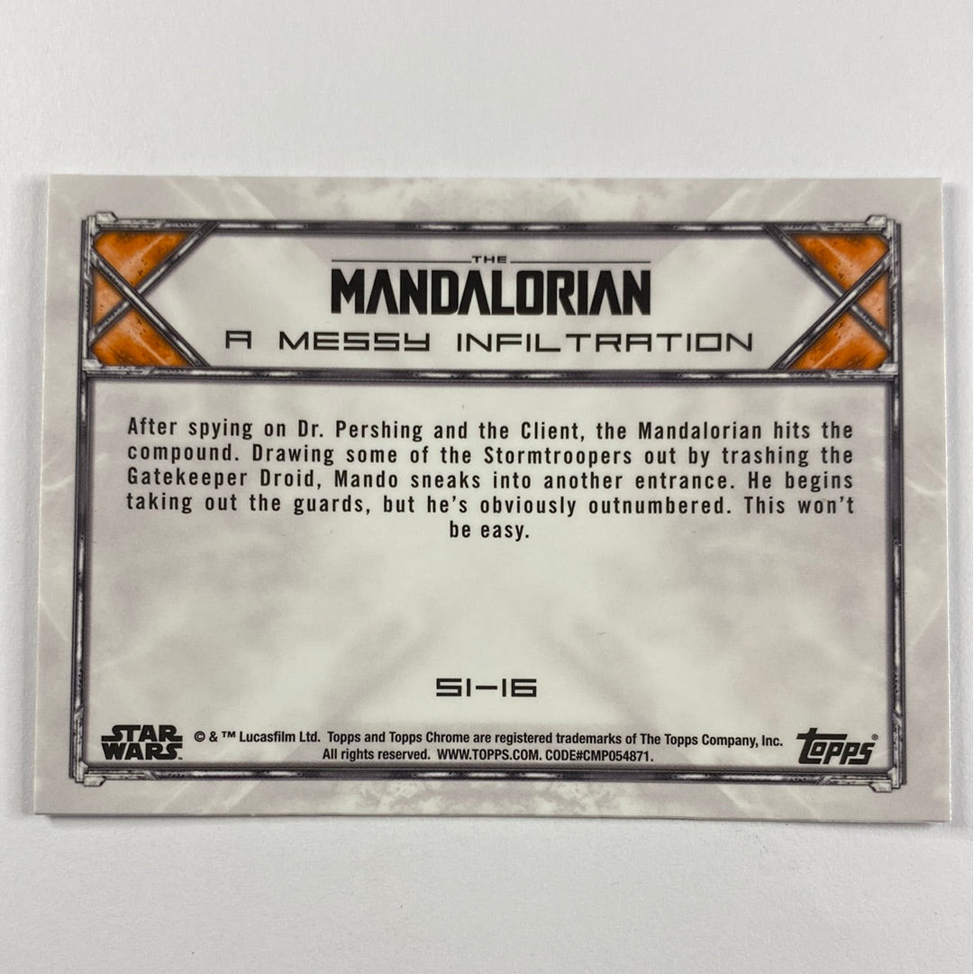 Topps Chrome The Mandalorian A Messy Infiltration Refactor | Local Legends Cards & Collectibles