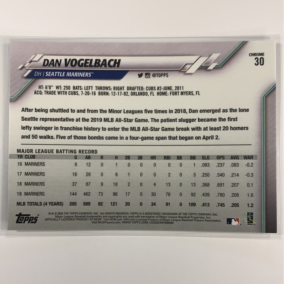2020 Topps Chrome Dan Vogelbach Prizm Refractor Local Legends Cards & Collectibles