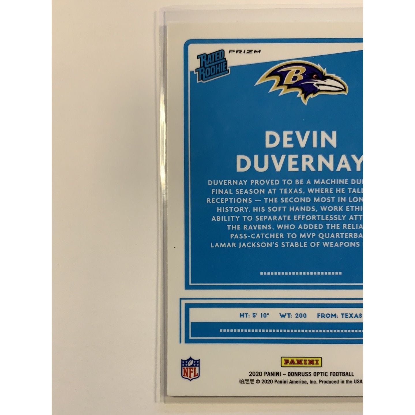 2020 Donruss Optic Devin Duvernay Purple Shock Rated Rookie Local Legends Cards & Collectibles