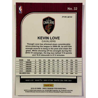 2019-20 Hoops Premium Stock Kevin Love