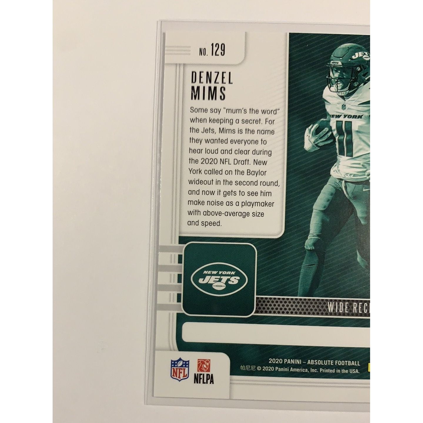 2020 Panini Absolute Denzel Mims RC | Local Legends Cards & Collectibles