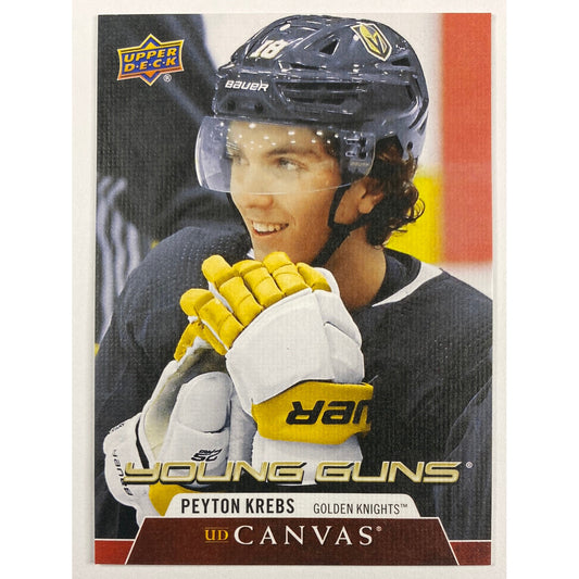 2020-21 Upper Deck Series 1 Peyton Krebs Young Guns UD Canvas | Local Legends Cards & Collectibles