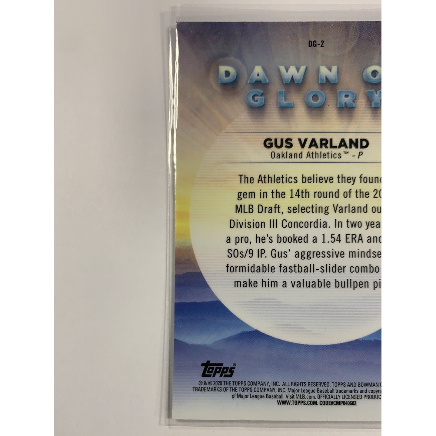 2020 Bowman Chrome Varland Dawn of Glory Mojo Refractor | Local Legends Cards & Collectibles