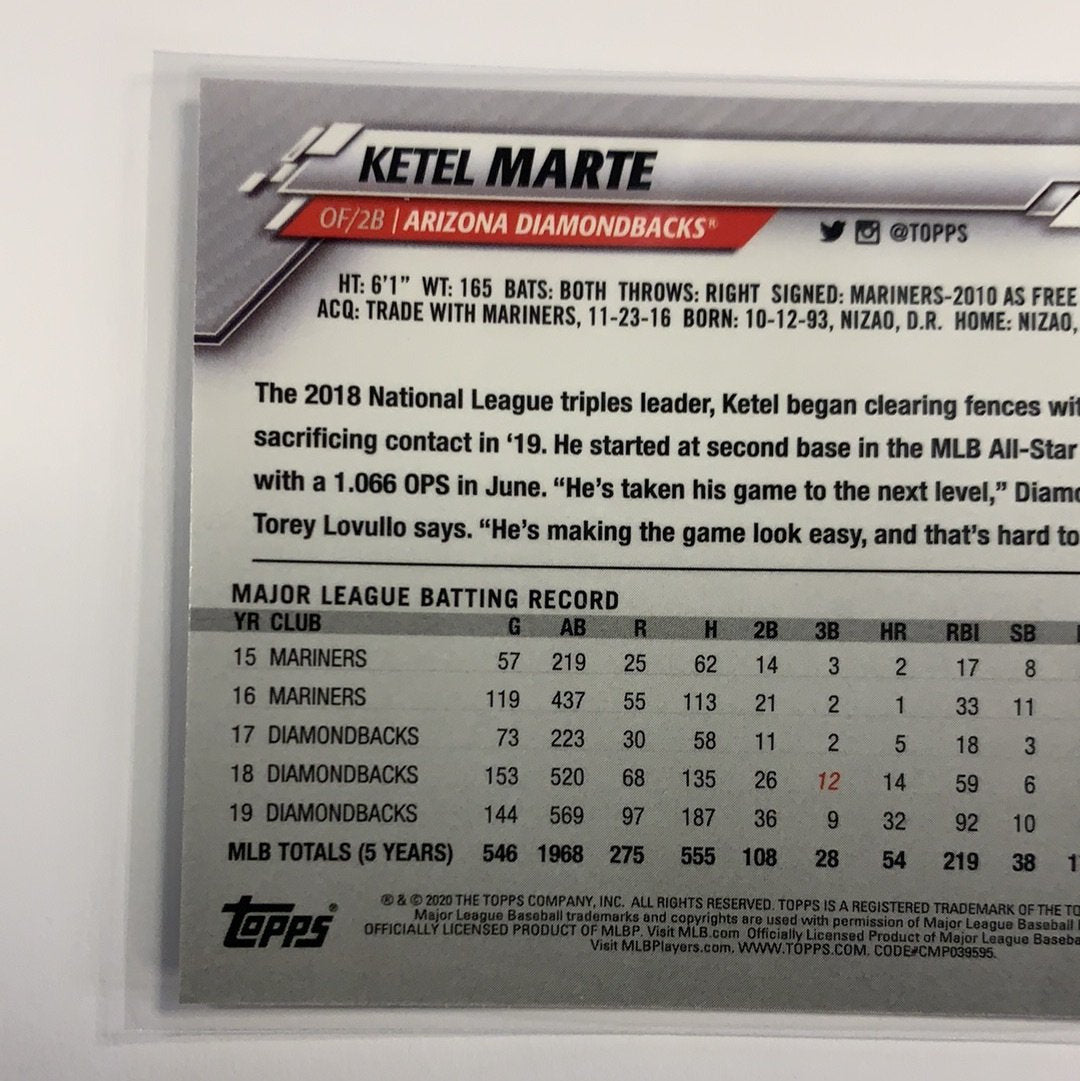2020 Topps Chrome Ketel Marte Base #151 Local Legends Cards & Collectibles