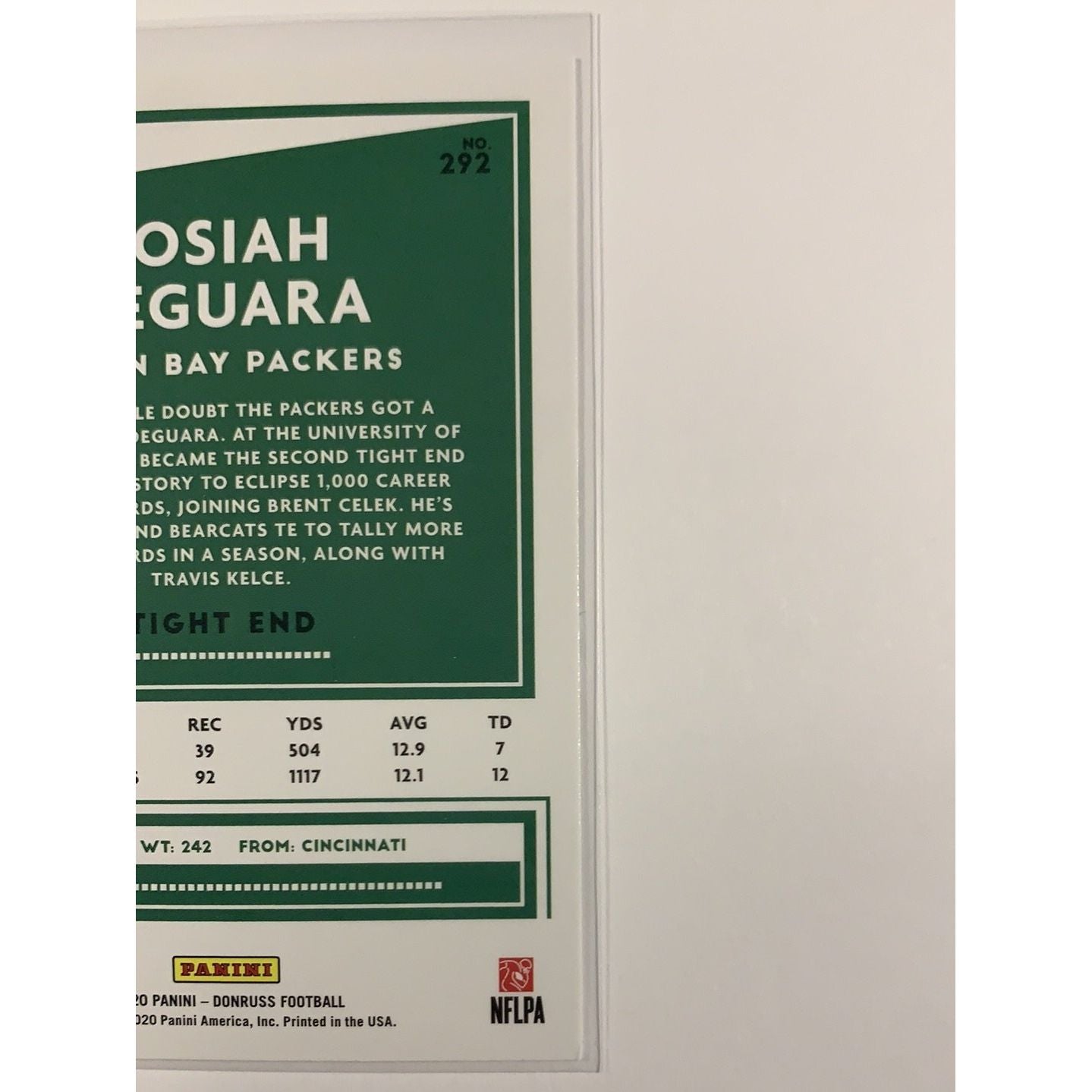 2020 Donruss Josiah Deguara RC Local Legends Cards & Collectibles