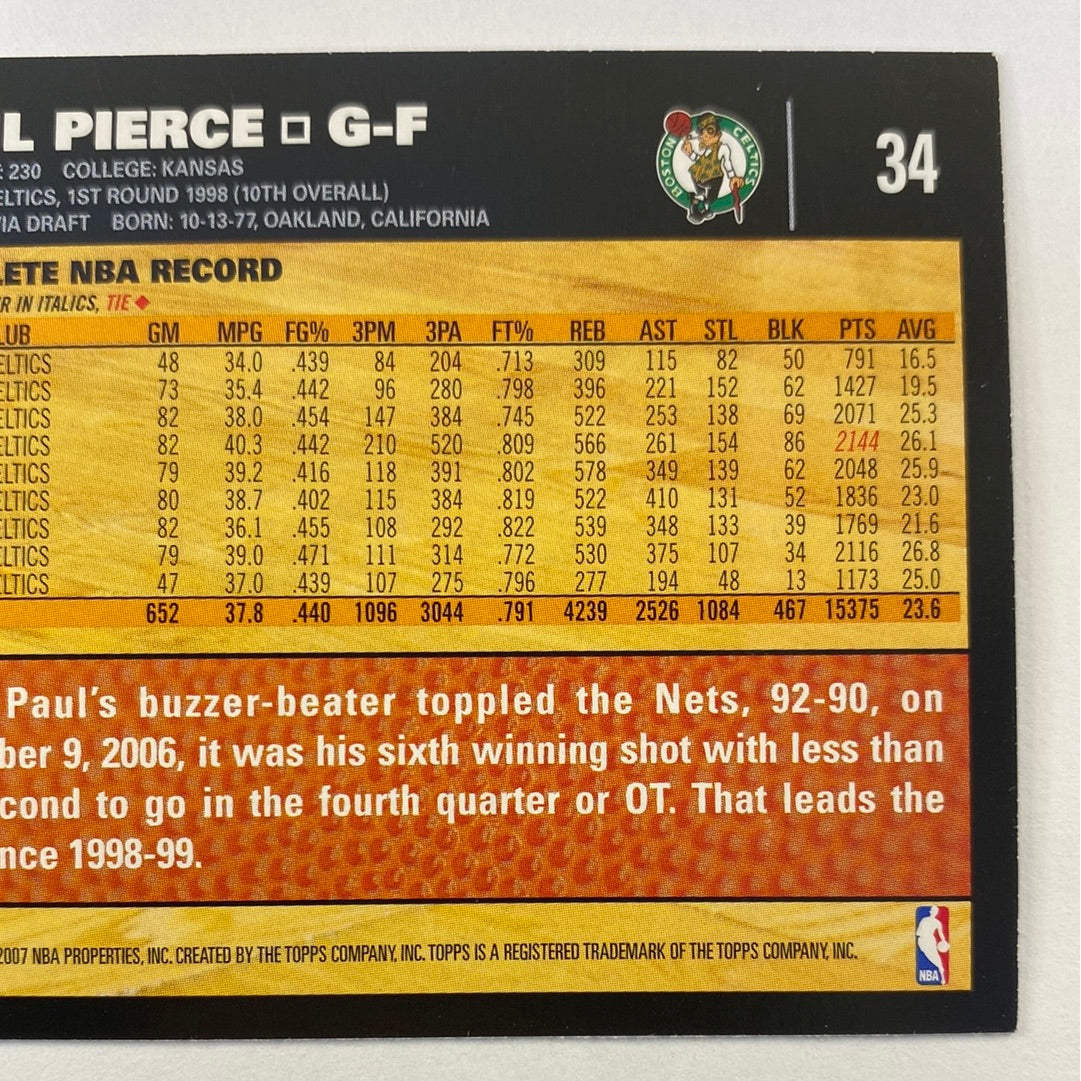 2007 Topps 50th Anniversary Paul Pierce