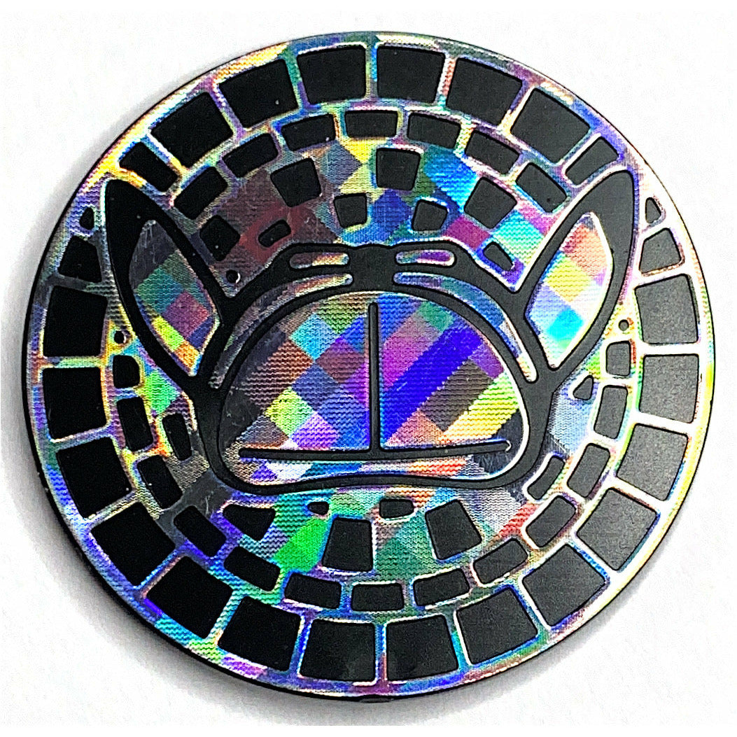 2019 Detective Pikachu’s Hat Collector Chest Silver Rainbow Pixel Holofoil Coin | Local Legends Cards & Collectibles