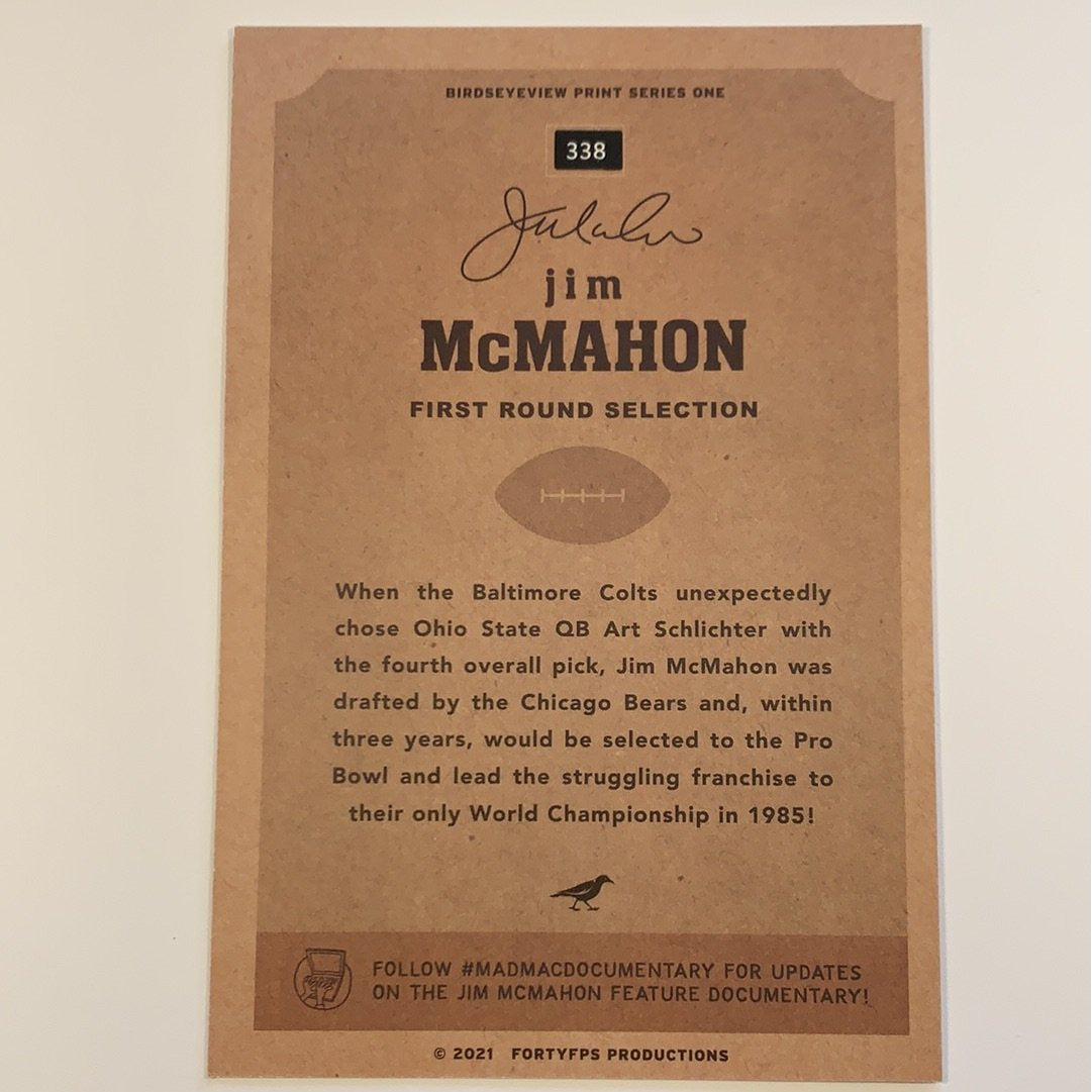 2021 Forty FPS BirdsEyeView Print /500 Jim McMahon 9 Card Set With Box Local Legends Cards & Collectibles