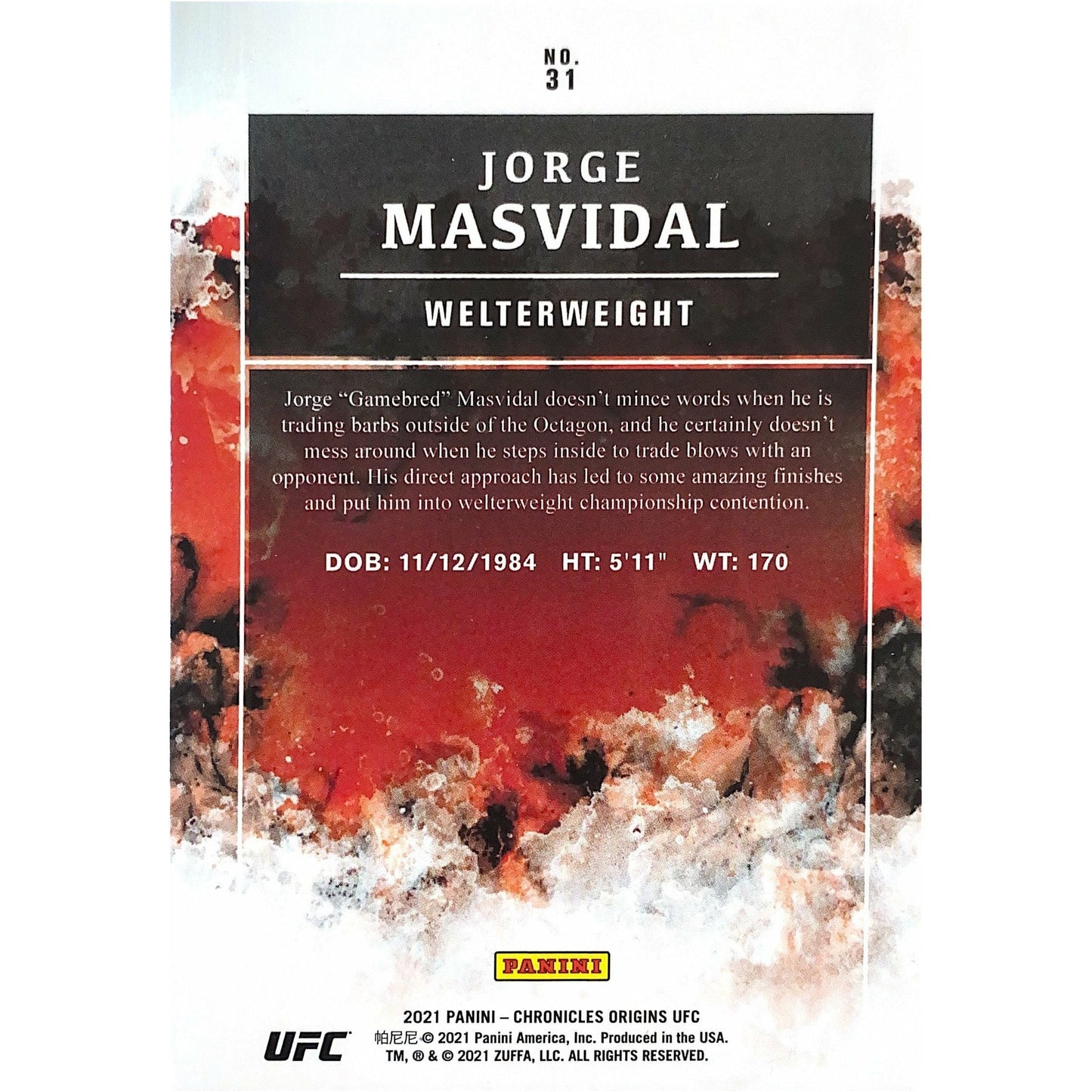2021 Origins Jorge Masvidal