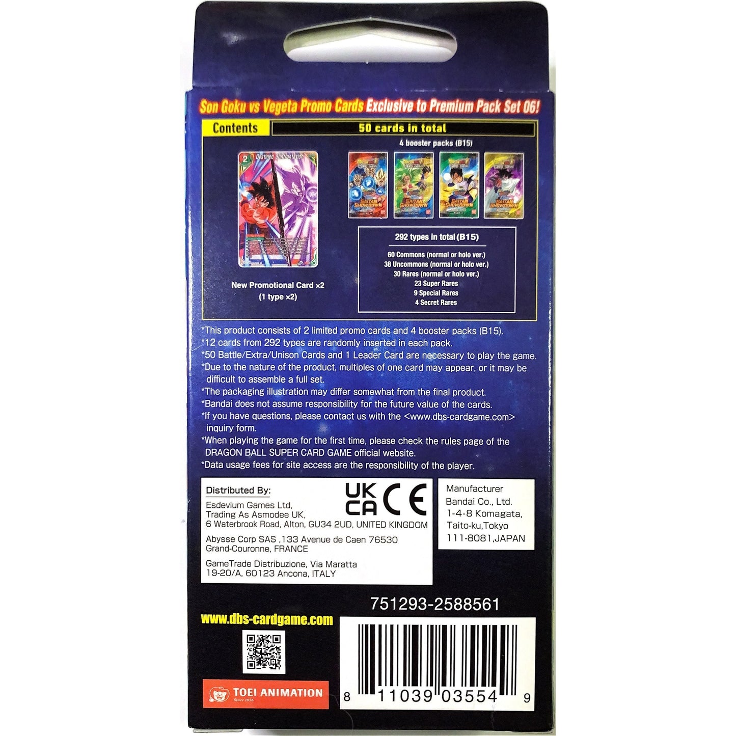 Bandai Dragon Ball Super Saiyan Showdown Unison Warrior Series Booster Local Legends Cards & Collectibles