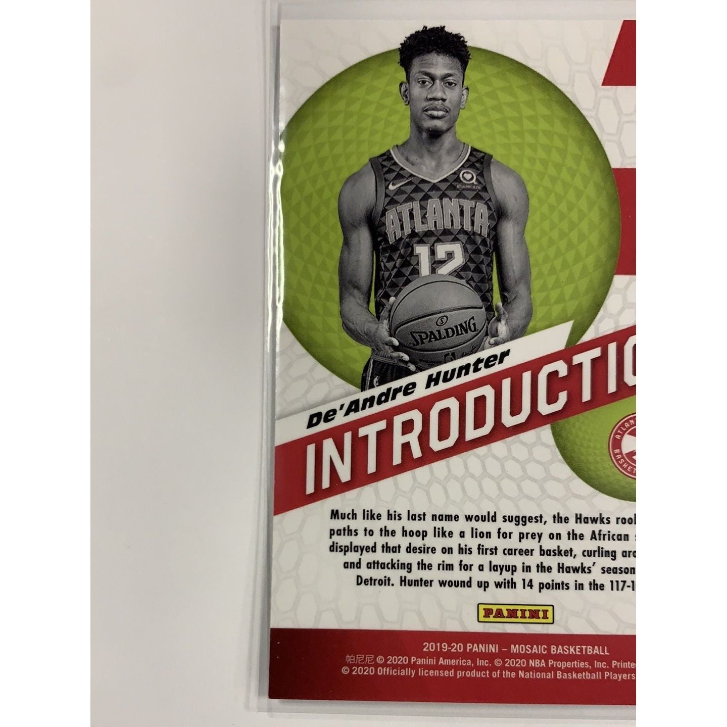 2019-20 Panini Mosaic De’Andre Hunter Introductions | Local Legends Cards & Collectibles