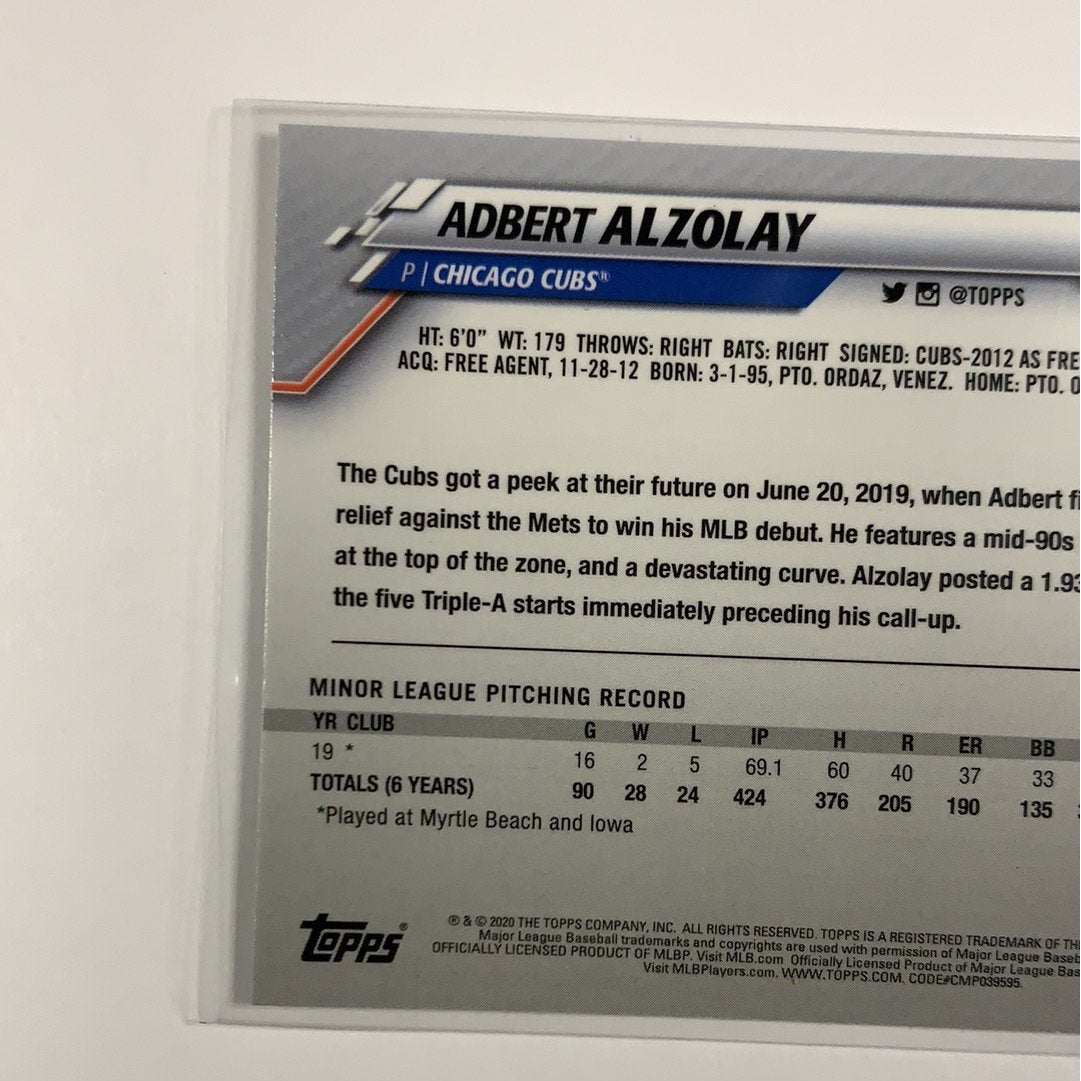 2020 Topps Chrome Adbert Alzolay RC | Local Legends Cards & Collectibles