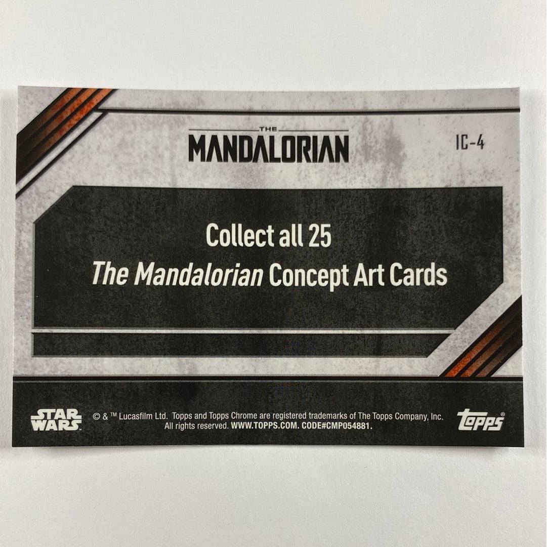 Topps Chrome The Mandalorian IC-4 Concept Card Refractor