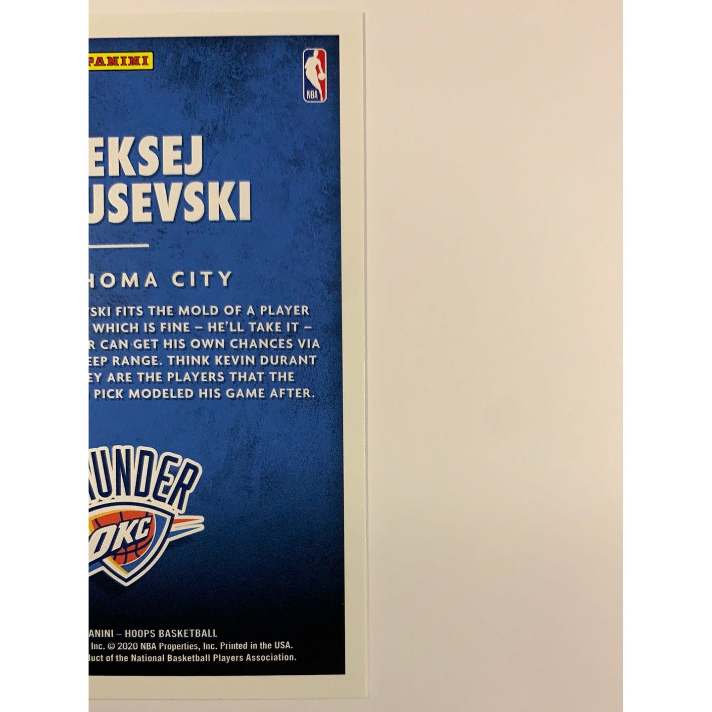 2020-21 Hoops Aleksej Pokusevski Now Playing | Local Legends Cards & Collectibles