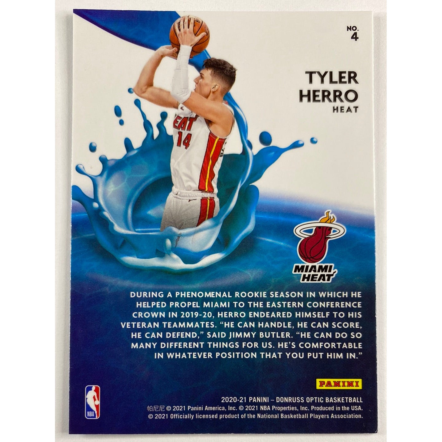 2020-21 Donruss Optic Tyler Herro Splash | Local Legends Cards & Collectibles