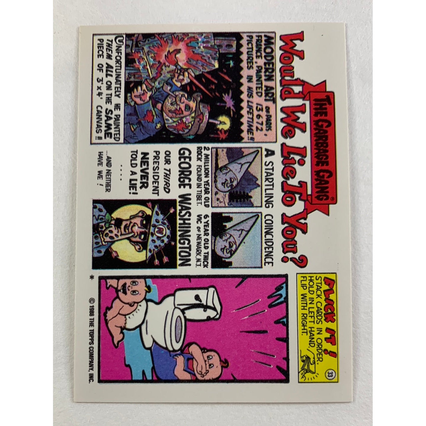 1988 Topps Snotwich Sandra Die Cut