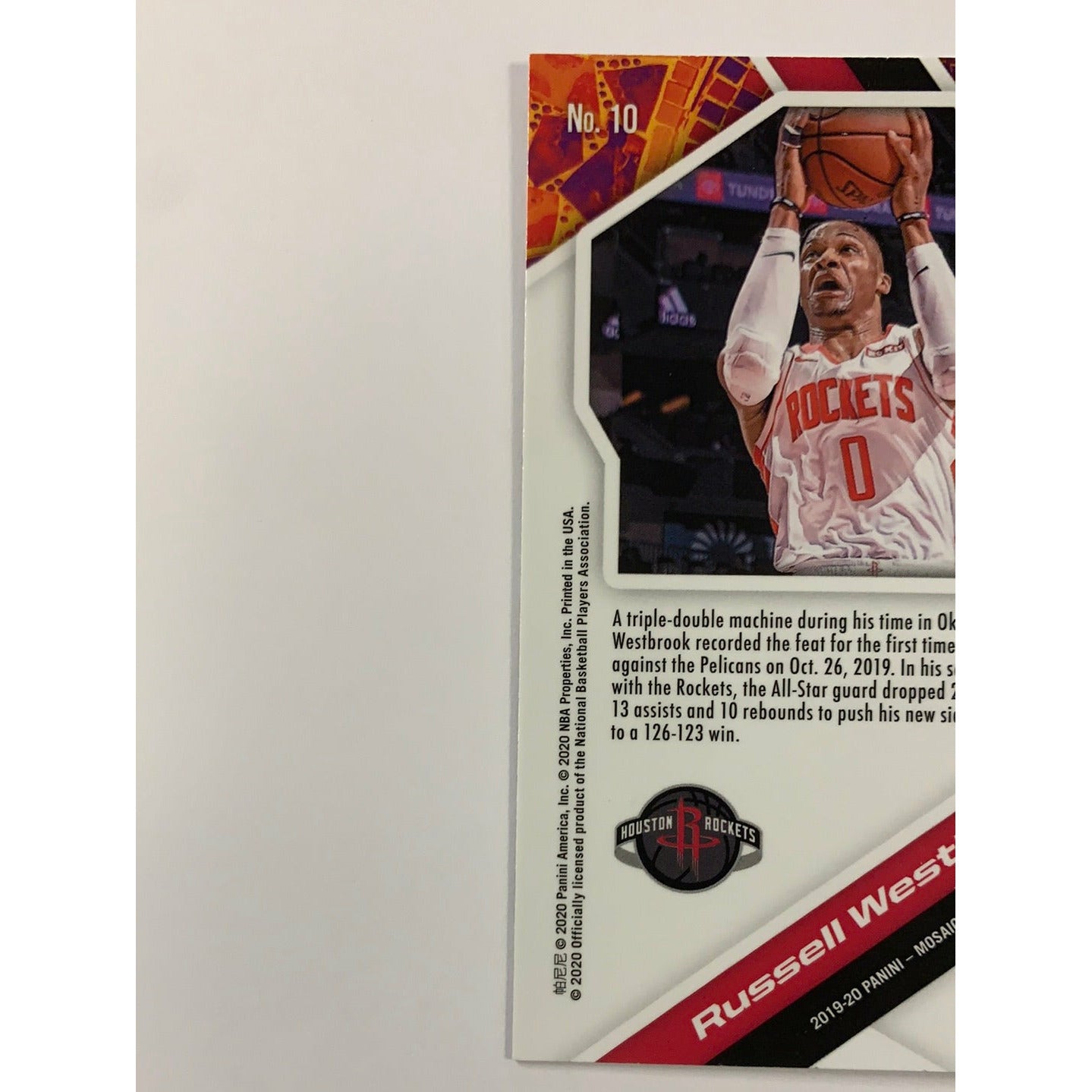 2019-20 Mosaic Russel Westbrook Will to Win Prizm | Local Legends Cards & Collectibles