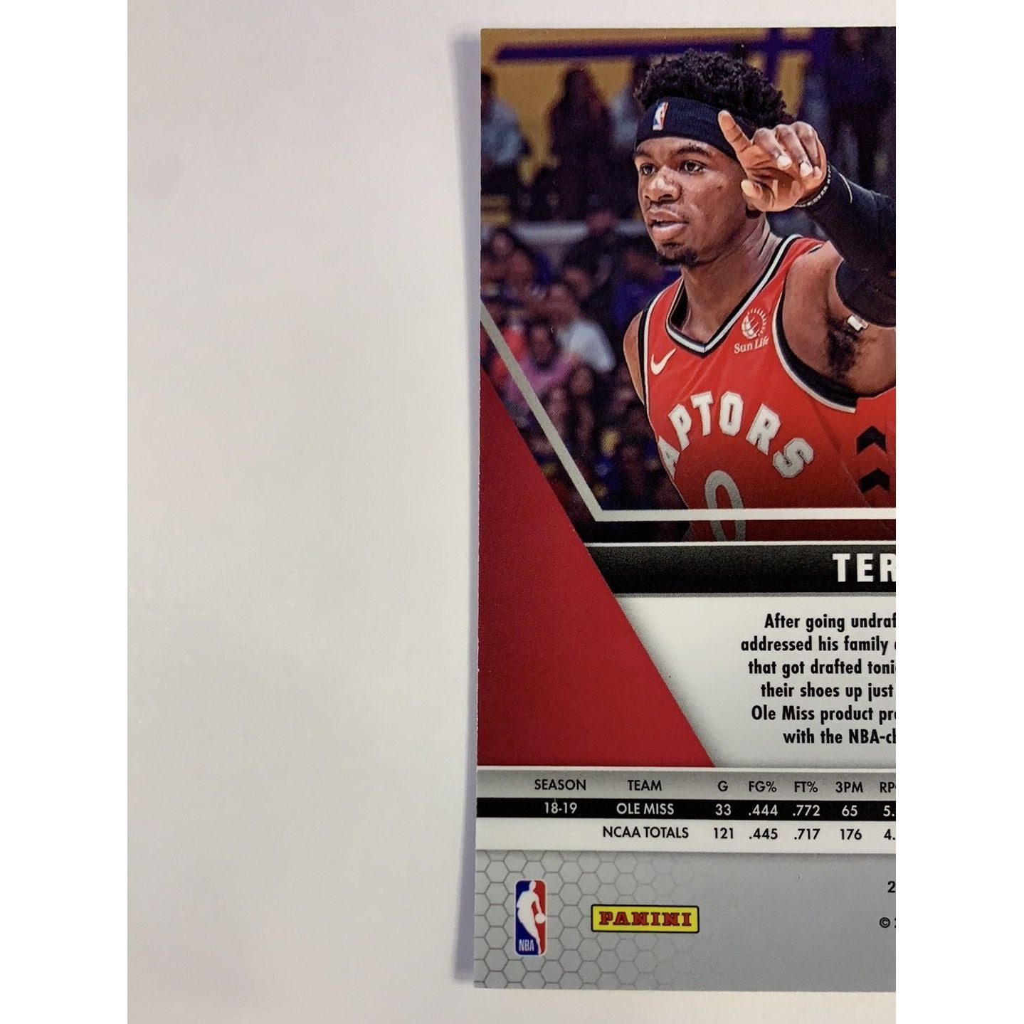 2019-20 Mosaic Terence Davis Blue Reactive Prizm Rookie Card | Local Legends Cards & Collectibles