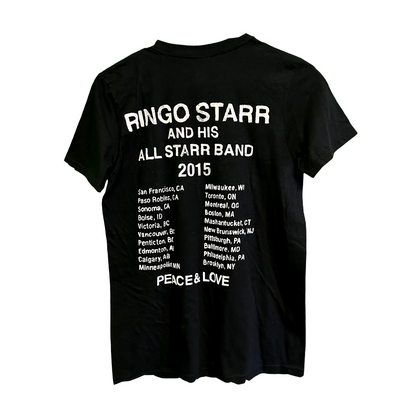 Official Ringo Starr and His All Star Band ‘Peace Love & Ringo’ 2015 Tour Shirt SM | Local Legends Cards & Collectibles