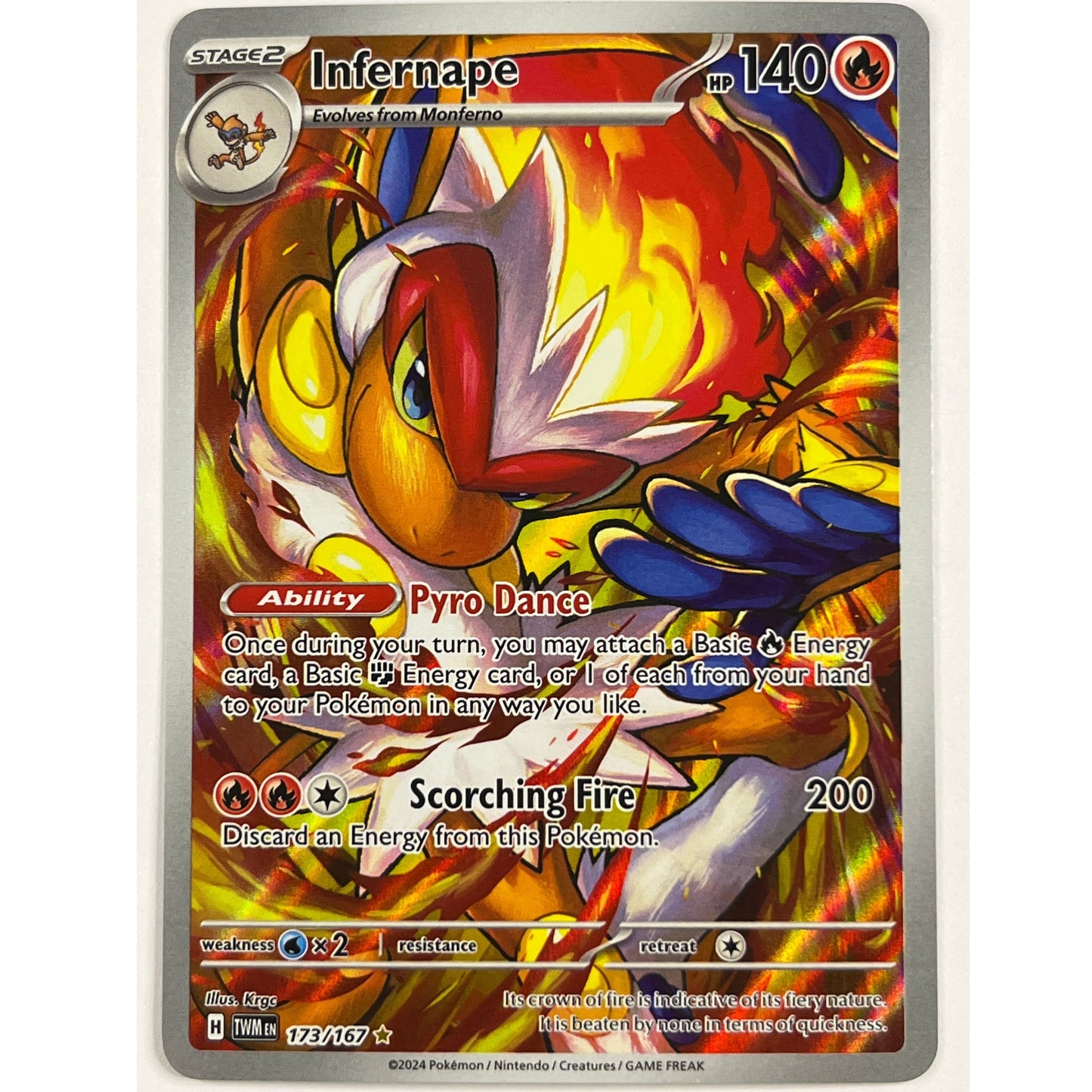 Infernape Holo Illustration Rare 173/167