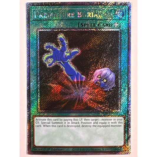 1st Edition Premature Burial Secret Rare RA03-EN103 | Local Legends Cards & Collectibles
