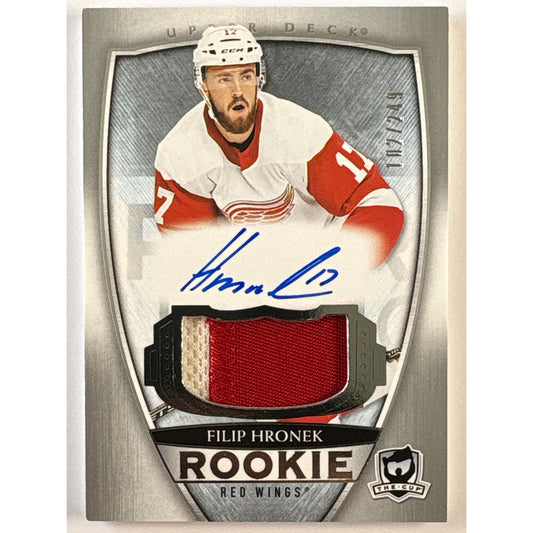 2018-19 The Cup Filip Hronek Rookie Patch Auto /249