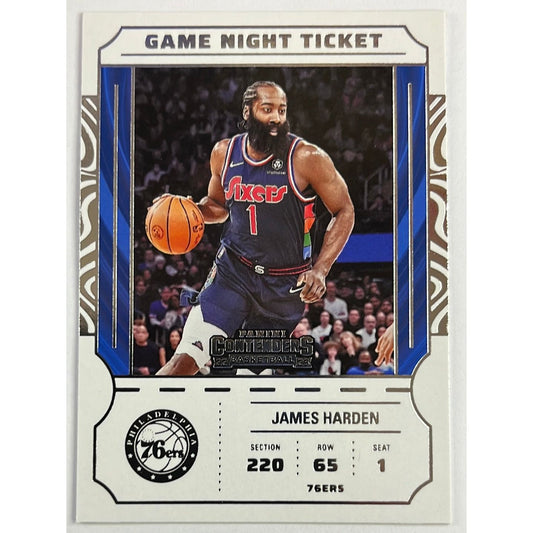 2022-23 Contenders James Harden Game Night Ticket