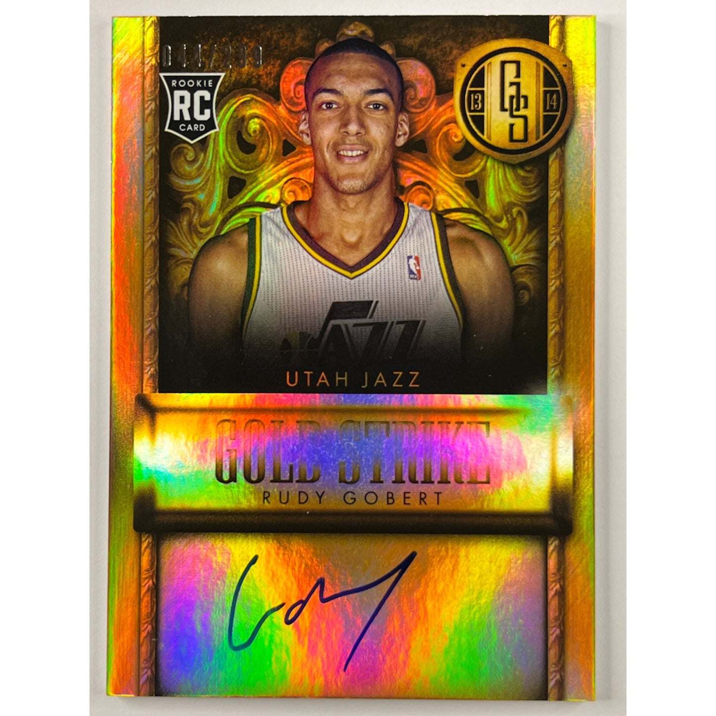 2013-14 Gold Standard Rudy Golbert Gold Strike RC Auto /299