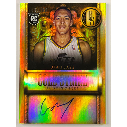 2013-14 Gold Standard Rudy Golbert Gold Strike RC Auto /299