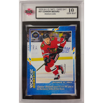 2024 Upper Deck National Connor Bedard Rookie Moments KSA 10 GEM MINT | Local Legends Cards & Collectibles