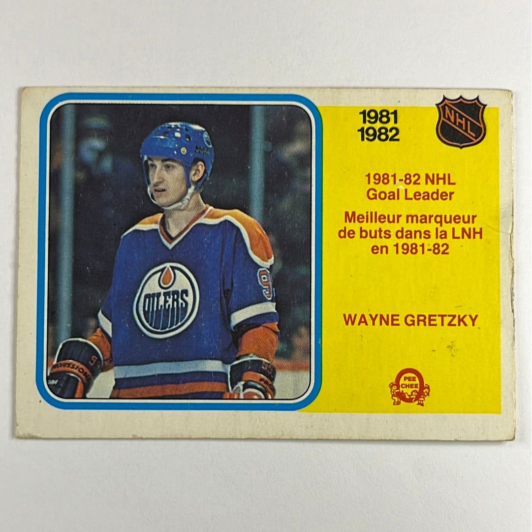 1982-83 O-Pee-Chee Wayne Gretzky Goal Leaders