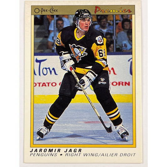 1990-91 O-Pee-Chee Premier Jaromir Jagr RC