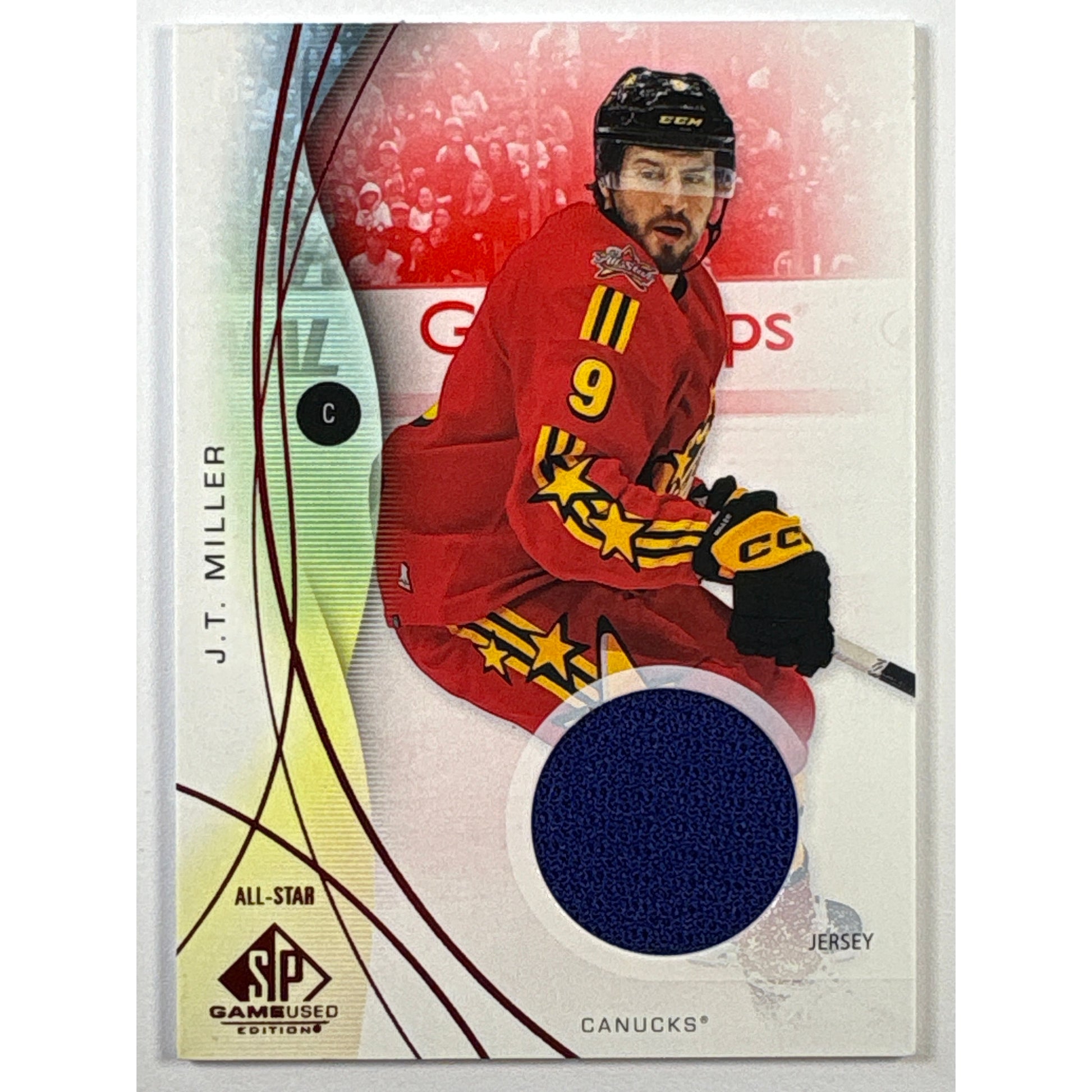 2024-25 SP Game Used J.T. Miller Red Foil All-Star Game Used Jersey Patch | Local Legends Cards & Collectibles