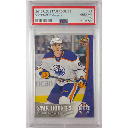 2015 Upper Deck Star Rookies Connor McDavid RC PSA 10 GEM MINT | Local Legends Cards & Collectibles