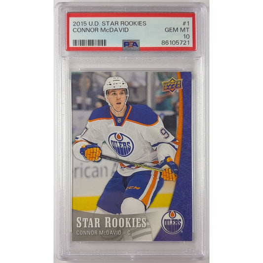 2015 Upper Deck Star Rookies Connor McDavid RC PSA 10 GEM MINT | Local Legends Cards & Collectibles