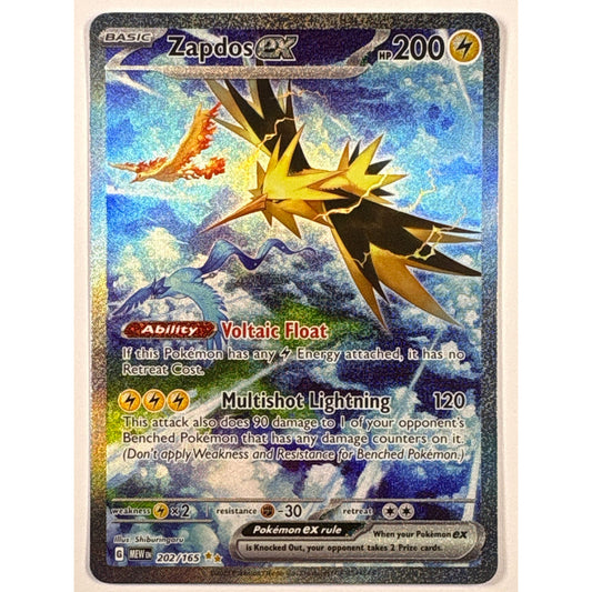Zapdos Holo Special Illustration Rare 202/165