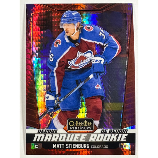 2024-25 O-Pee-Chee Platinum Matt Steinburg Red Prism /199