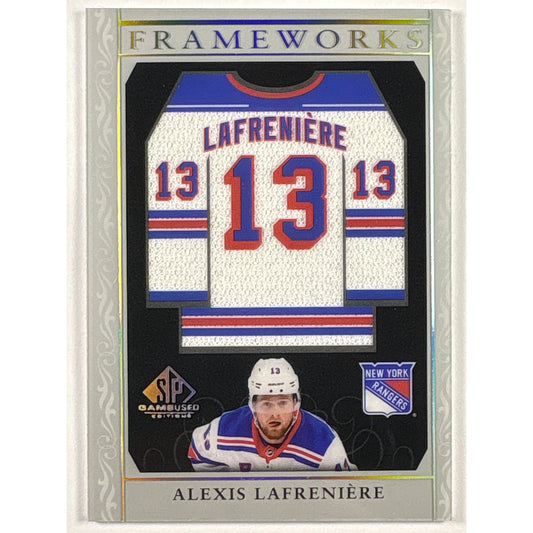 2021-22 SP Game Used Alexis Lafrenière Frameworks