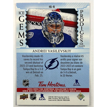 2023-24 Tim Hortons Andrei Vasilevskiy ICE GEMS