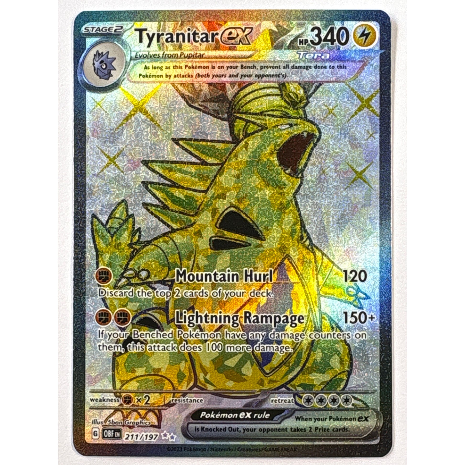 Tyranitar ex Holo Ultra Rare 211/197 | Local Legends Cards & Collectibles