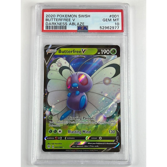 Butterfree V Full Art Ultra Rare PSA 10 GEM MINT